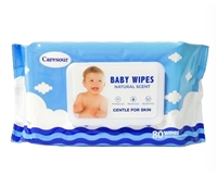 Caresour Baby Wipes, 80 CT - Case Of 16 pks