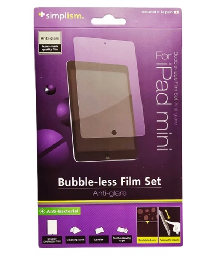 simplism Anti-Glare Bubble-less Film Set For iPad Mini