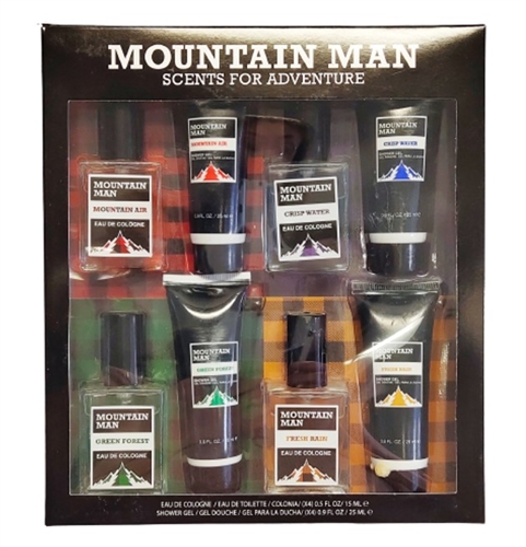 Mountain Man Scents For Adventure By Preferred Fragrance - Mini 8-PC Gift Set