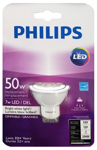 Philips LED 7W GU10 Bright White Bulb