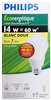 PHILIPS EnergySaver CFL 14W A19 Bulb