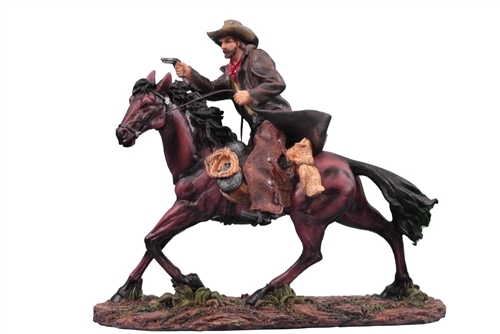 Cowboy on Horse w/Pistol