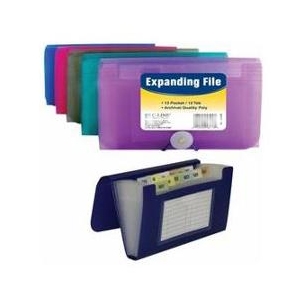 13-pocket Coupon Size Expanding File