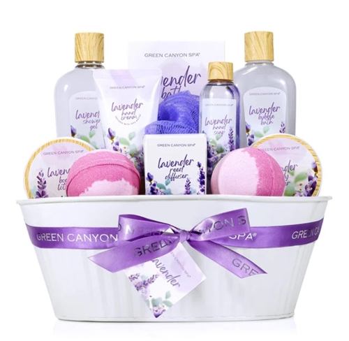 Body & Earth GCS Bath Set, 12 Pcs, Lavender/Ocean