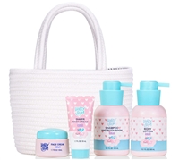 HAPPY BUM Baby Bath  Gift Set for Girl or Boy, 5 Pcs