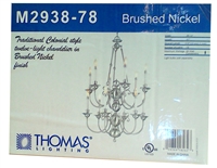 Thomas Lighting Colonial Style 12-Light Chandelier