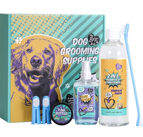 MY BFF LOVE All-Inclusive Dog Wash Gift Set, 5 Pcs