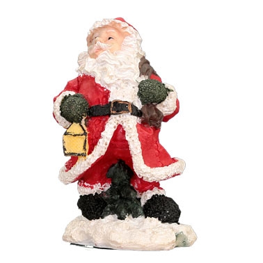 Santa with lantern. Figurine Small