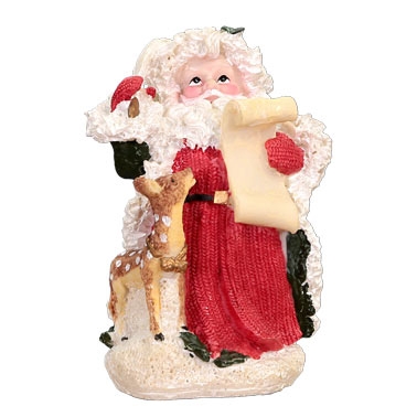 Santa with scroll. Figurine Small