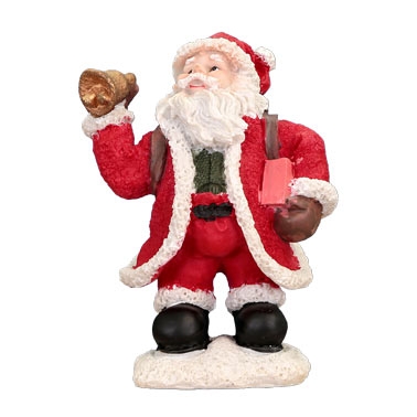Santa with bell. Figurine Small