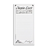 Chopin Liszt Note Pad - Black & White (Individual)