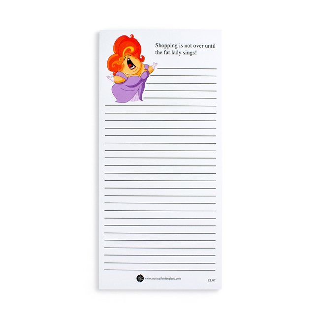 Opera Lady Note Pad