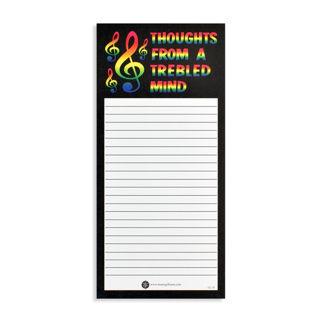 Thoughts From a Trebled Mind Note Pad