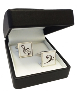 Treble Clef & Bass Clef Cufflinks