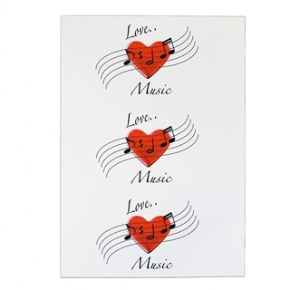 Greeting Card - Love Music