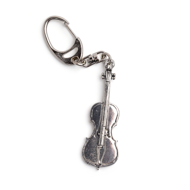 Cello Pewter Keychain