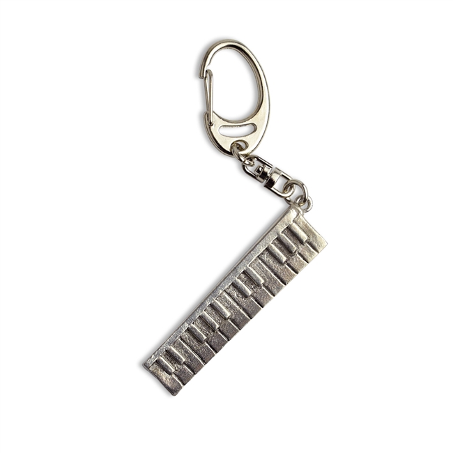 Keyboard Pewter Keychain