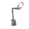 Telecaster Guitar Pewter Keychain