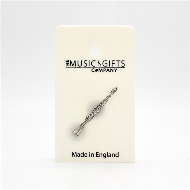 Clarinet Pewter Pin