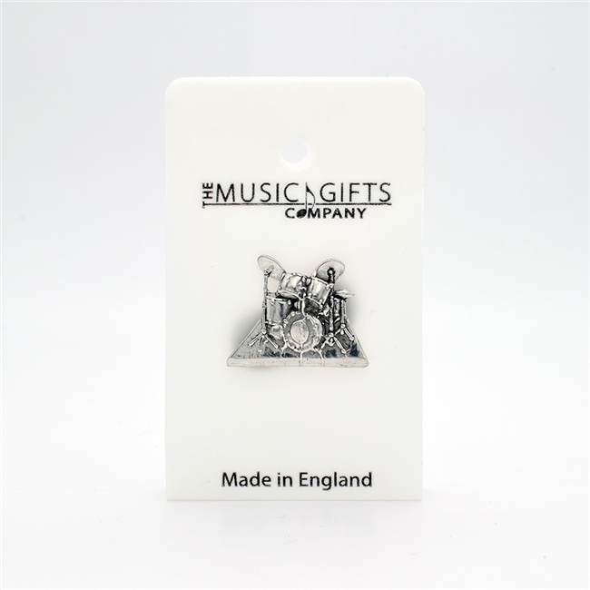 Drum Set Pewter Pin