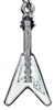 Flying V Guitar Charm/Zipper Pull