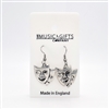 Theatrical Masks Pewter Earrings
