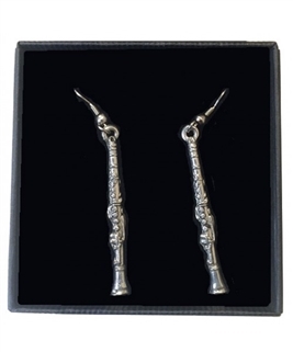 Clarinet Pewter Earrings