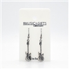 Electric Guitar Pewter Earrings