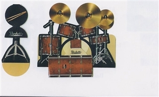 3D Greeting Card -Drum Kit