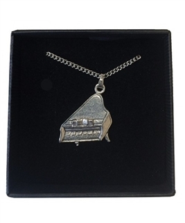 Piano Pewter Necklace