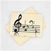 Notes and Clefs Boxed Notecards and Envelopes