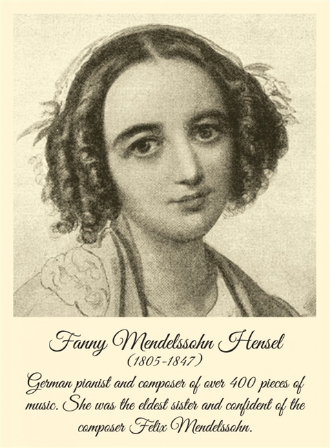 Fanny Mendelssohn Hensel Notecards and Envelopes