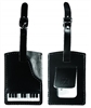 Leather and Suede Piano Luggage Tag