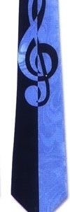 Polyester Handmade Tie-Big Clef