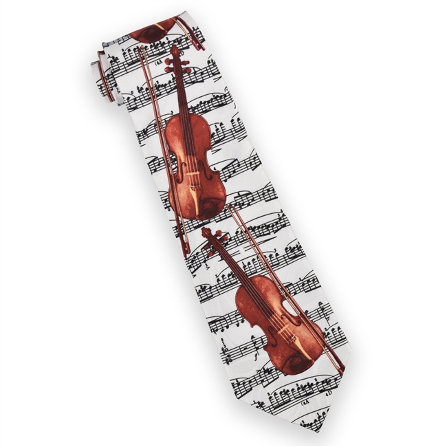 Handmade Tie - Music and Violins