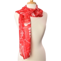 Fashion Scarf - Red Instruments