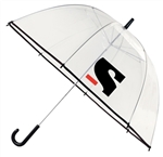 B1333 - The 47" Clear Bubble Umbrella with Hook Handle