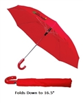 B1348 - The 41" Auto Open Folding Umbrella with Hook Handle