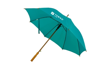 B1371 - The Upgraded 48" Auto Open Straight Umbrella with wood shaft
