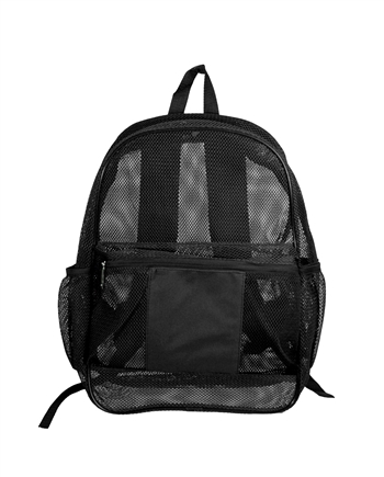 Mesh see outlet through backpack