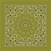 OLIVE PAISLEY BANDANA