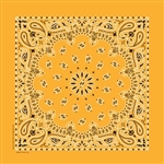 GOLD PAISLEY BANDANA