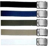 GI 60" WEB BELT WITH SILVER BUCKLE