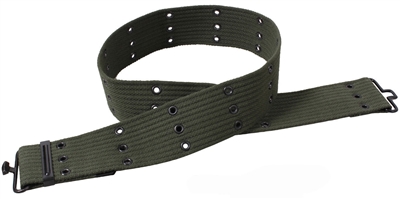 OLIVE DRAB CANVAS PISTOL BELT