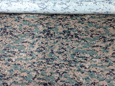 USMC Woodland Digital Camouflage Fabric