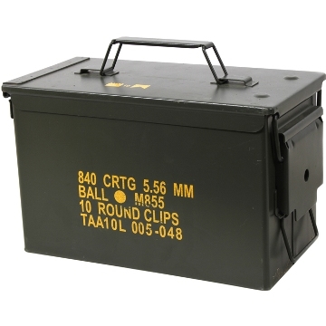 US GI SQUAD AUTOMATIC WEAPON (SAW) AMMO CAN