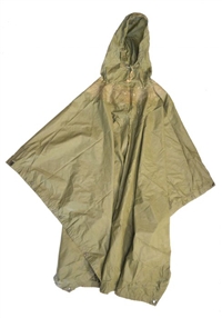 Used USGI OD Ripstop Poncho