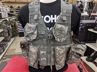Used ACU Tact Vest W/Pouches