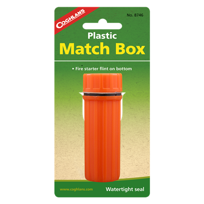 ORANGE PLASTIC MATCH BOX
