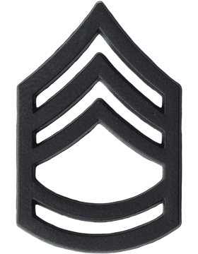 Black Metal Rank Sergeant First Class (E-7)